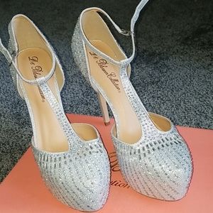 NBW Size 10 jewel encrusted platform heels